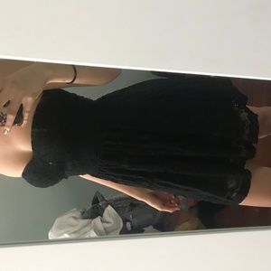 black lace dress